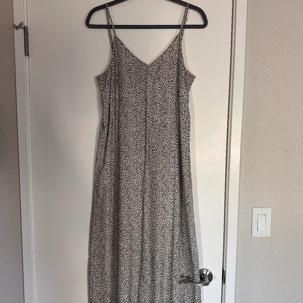 Jenny Kayne, animal print, strappy slip dress, small